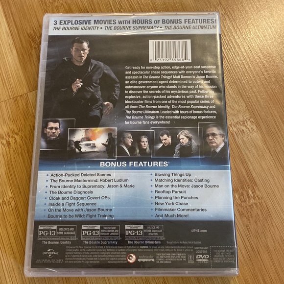 Matt Damon - The Bourne Trilogy DVDs ***NWOT*** - Picture 2 of 4